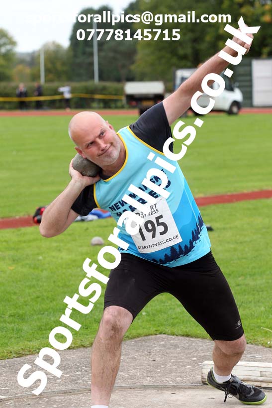Shot putt, NECAA Open Meeting, Morpeth, Sunday, September 27th. David T. Hewitson/Sports for All Pics